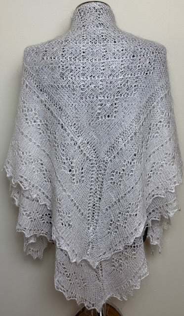 Downy shawl  #PCN-72, 120x120 cm