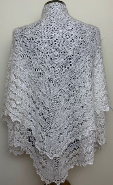 Downy shawl  #PCN-71, 120x120 cm