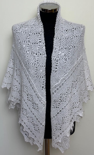 Downy shawl  #PCN-118, 130x130 cm