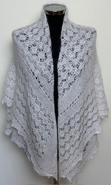 Downy shawl  #PCN-119, 130x130 cm