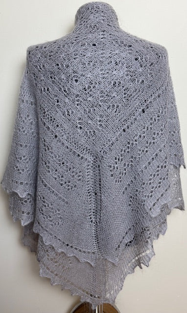 Downy shawl  #PCN-123, 120x120 cm