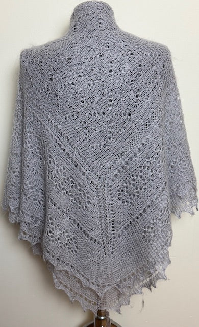 Downy shawl  #PCN-121, 120x120 cm