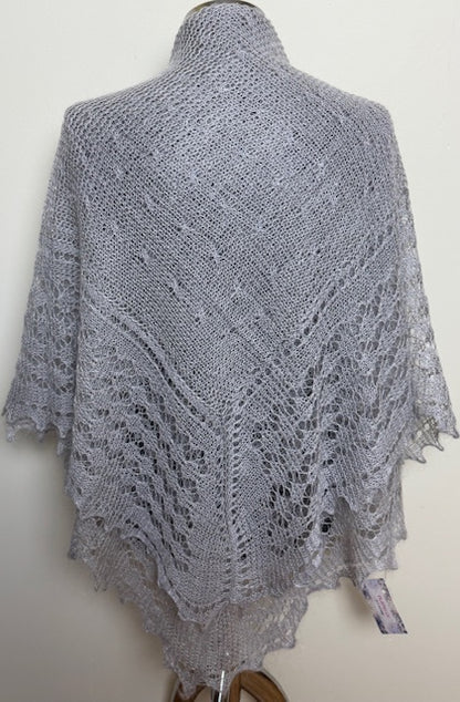 Downy shawl  #PCN-122, 130x130 cm
