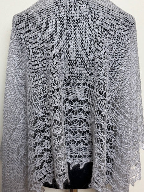 Downy shawl  #PCN-122, 130x130 cm