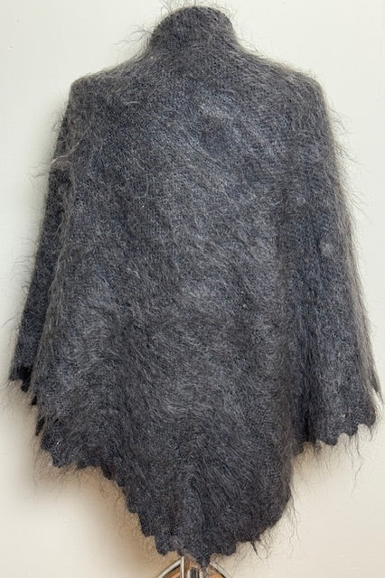 Downy shawl  #PG-192, 130x130 cm