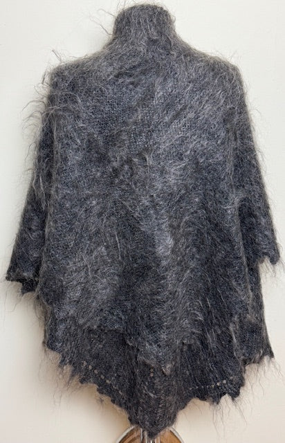 Downy shawl  #PG-186, 130x130 cm