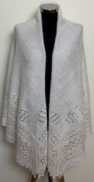 Orenburg shawl PWO-26, 160x160 cm