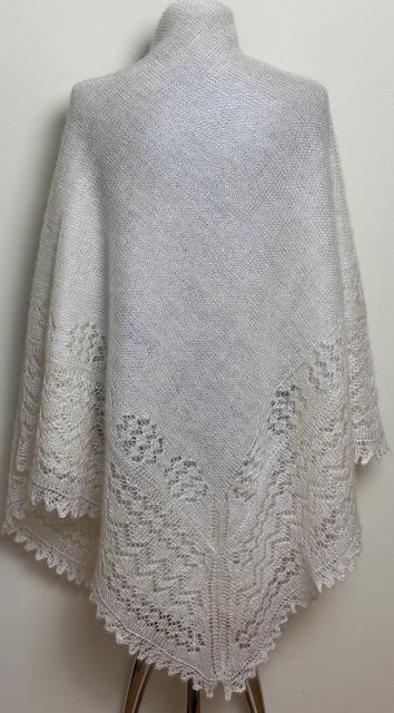 Orenburg shawl PWO-26, 160x160 cm