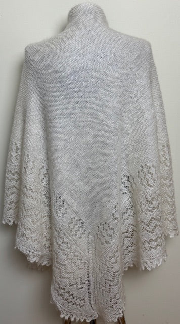 Orenburg shawl PWO-27, 150x150 cm