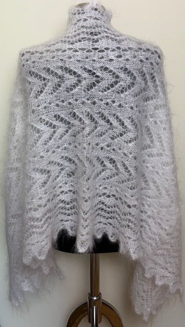 Uryupinsk downy shawl ( Palantine ) # SW-28, 160x60 cm