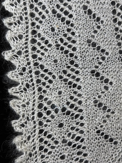 Orenburg shawl PWO-35, 160x160 cm