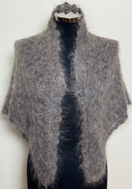 Урюпинская пуховая косынка № KG-104, 100x140x100  cм.