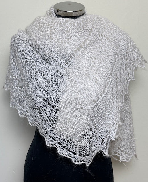 Downy shawl  #PCN-139, 120x120 cm