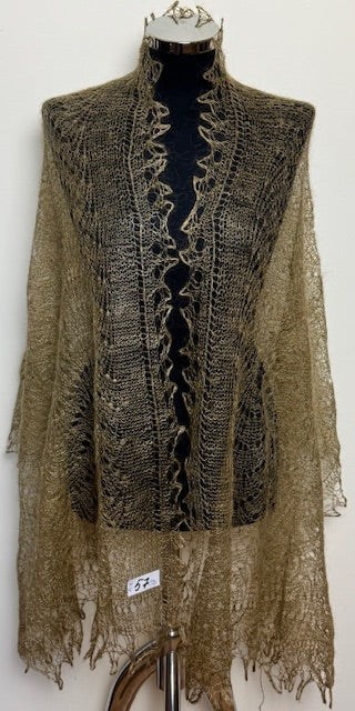 Downy shawl ( Palantine ) #57, 180x60 cm