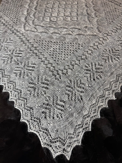 Оренбургский платок PWO-46, 120x120 cm