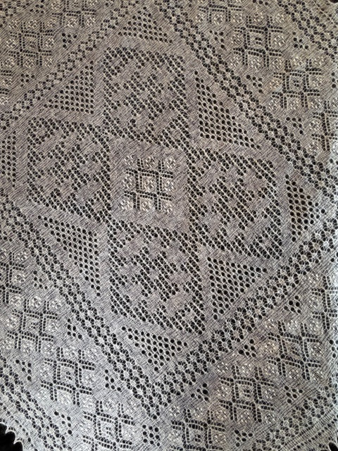 Оренбургский платок PWO-81, 130x130 cm