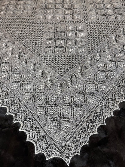 Оренбургский платок PWO-80, 120x120 cm