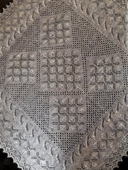 Оренбургский платок PWO-80, 120x120 cm