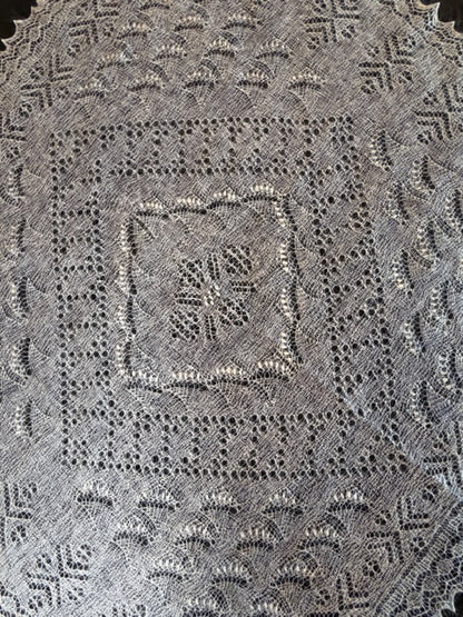 Оренбургский платок PWO-76, 120x120 cm