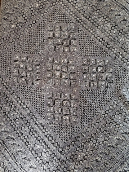 Orenburgas šalle PWO-75, 140x140 cm