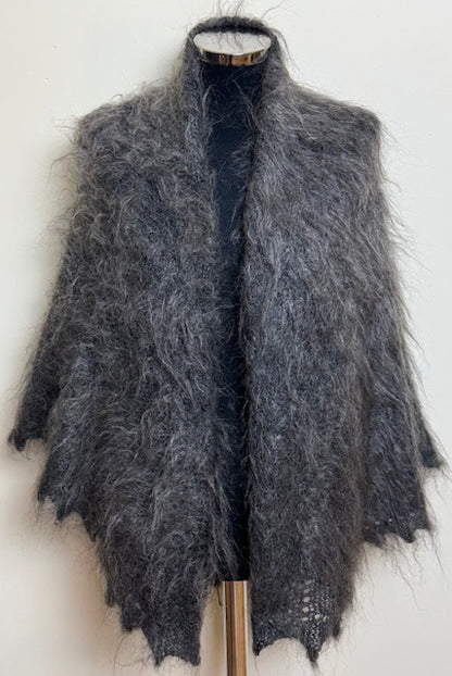 Downy shawl  #PG-200, 130x130 cm