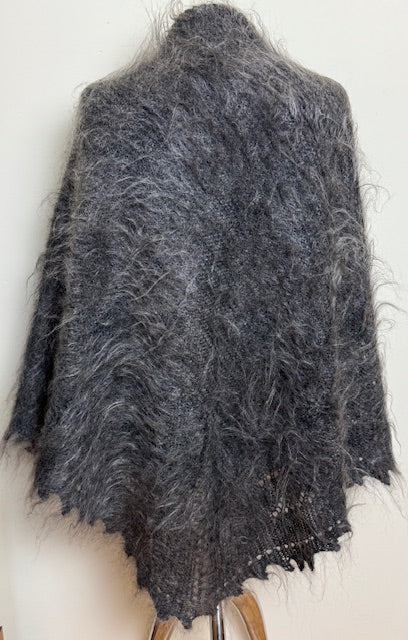 Downy shawl  #PG-202, 130x130 cm