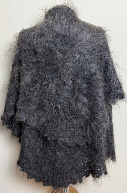 Downy shawl  #PG-203, 130x130 cm