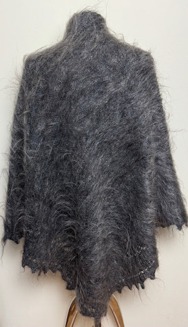 Downy shawl  #PG-207, 130x130 cm