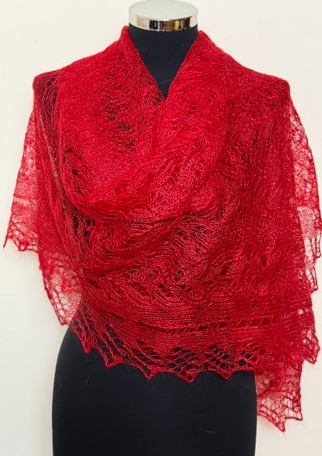 Downy shawl ( Palantine ) #40, 160x80 cm
