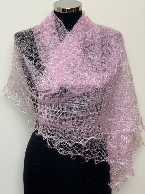 Downy shawl ( Palantine ) #43, 180x80 cm