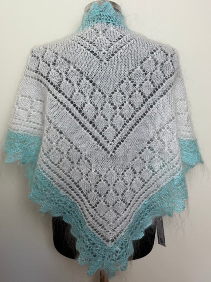 Uryupinsk downy neckerchief  # KW-1, 90x140x90 cm