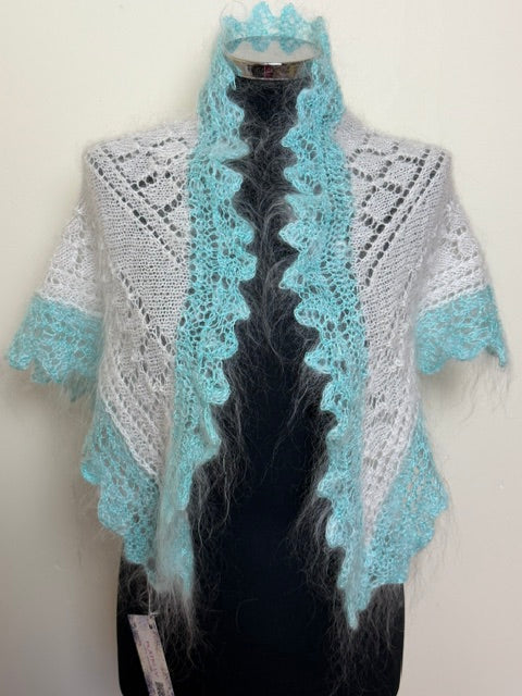 Uryupinsk downy neckerchief  # KW-1, 90x140x90 cm