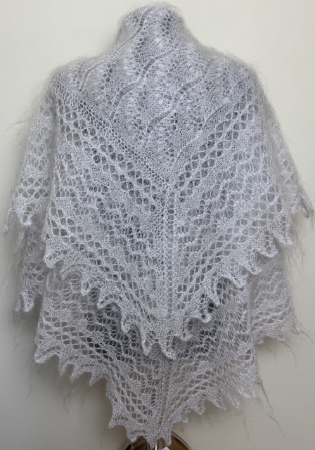 Uryupinsk downy shawl  #PW-5, 120x120 cm