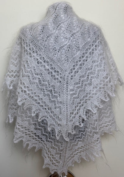 Uryupinsk downy shawl  #PW-5, 120x120 cm