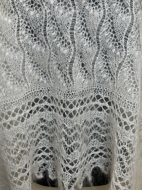 Uryupinsk downy shawl  #PW-5, 120x120 cm