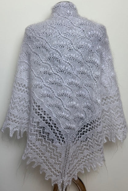 Uryupinsk downy shawl  #PW-8, 120x120 cm