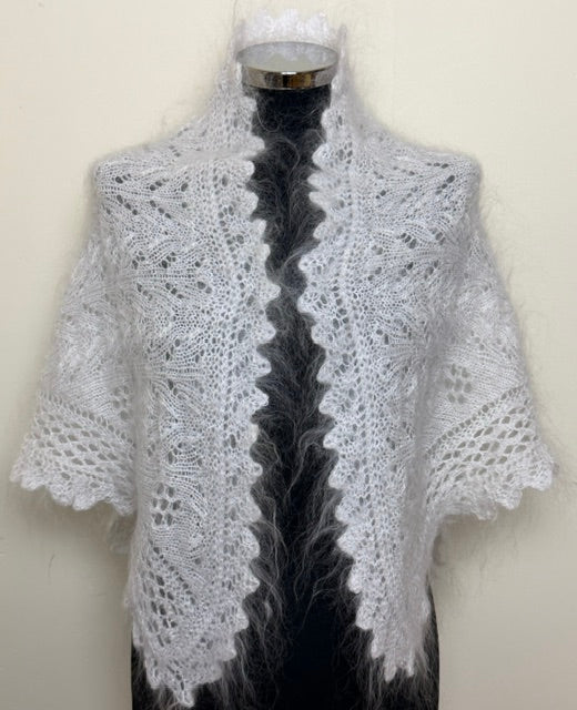 Uryupinsk downy neckerchief  # KW-20, 90x140x90 cm