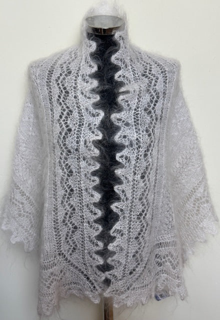 Урюпинский пуховый платок (палантин) #  SW-11, 160x50 см