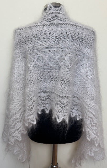 Урюпинский пуховый платок (палантин) #  SW-11, 160x50 см