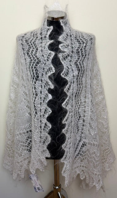 Uryupinsk downy shawl ( Palantine ) # SW-34, 180x70 cm