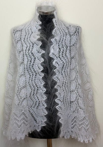 Uryupinsk downy shawl ( Palantine ) # SW-35, 160x60 cm
