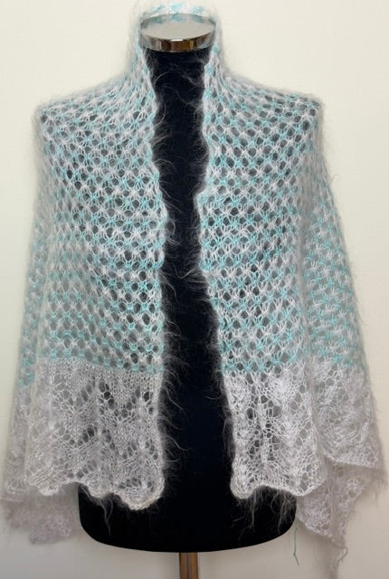 Uryupinsk downy shawl ( Palantine ) # SM-20, 120x70 cm