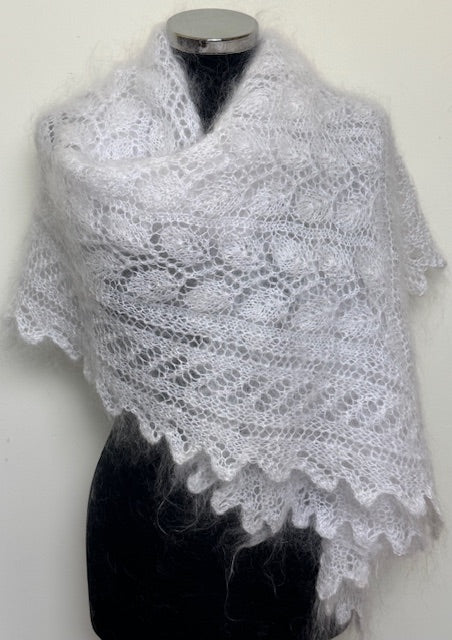 Uryupinsk downy shawl ( Palantine ) # SW-23, 160x60 cm