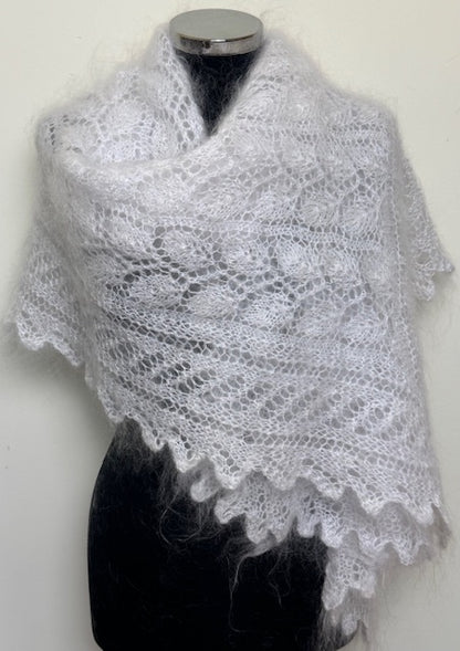 Uryupinsk downy shawl ( Palantine ) # SW-23, 160x60 cm