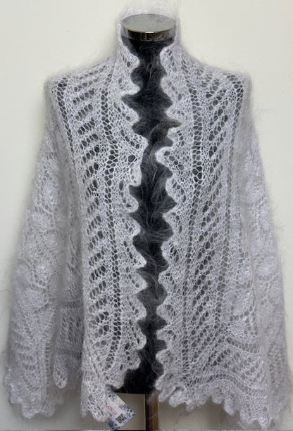 Uryupinsk downy shawl ( Palantine ) # SW-23, 160x60 cm