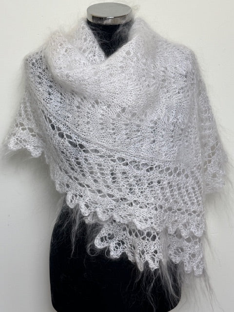 Uryupinsk downy shawl ( Palantine ) # SW-18, 160x70 cm