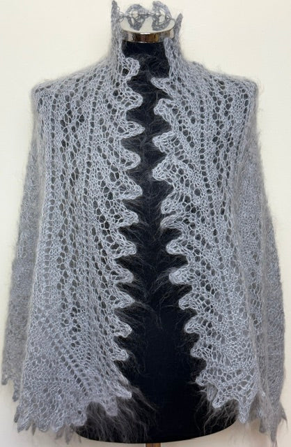 Uryupinsk downy shawl ( Palantine ) # SG-22, 140x60 cm