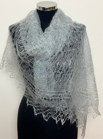 Downy shawl ( Palantine ) #53, 180x80 cm