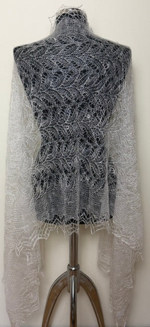Downy shawl ( Palantine ) #47, 200x80 cm