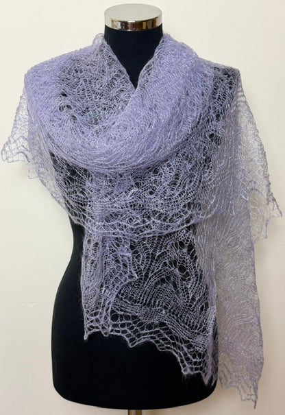 Downy shawl ( Palantine ) #46, 160x80 cm